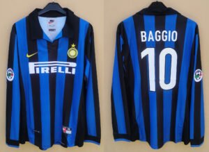 Inter Milan jersey 1998/99 #10 BAGGIO Calcio LS