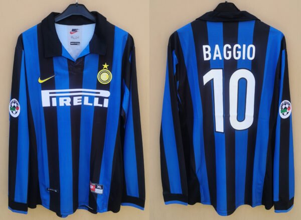 Inter Milan jersey 1998/99 #10 BAGGIO Calcio LS
