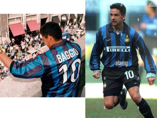 Inter Milan jersey 1998/99 #10 BAGGIO Calcio LS
