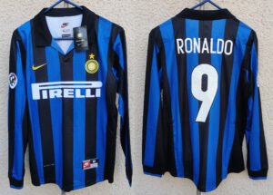 Inter Milan jersey 1998/99 #9 ronaldo Calcio LS