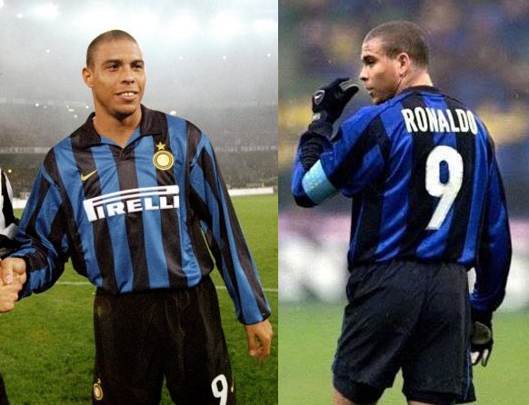 Inter Milan jersey 1998/99 #9 RONALDO Calcio LS