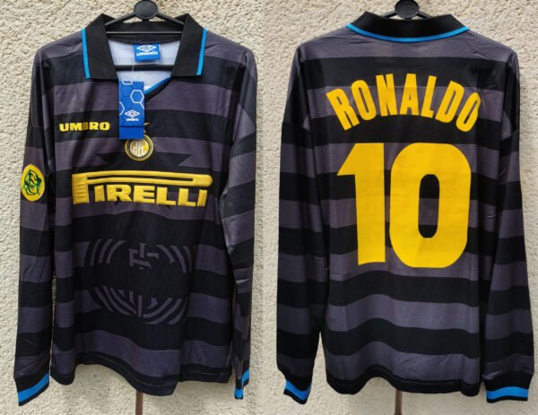 Inter Milan jersey 1998 #10 RONALDO UEFA Cup Final LS Inter Milan jersey 1998 #10 RONALDO UEFA Cup Final LS