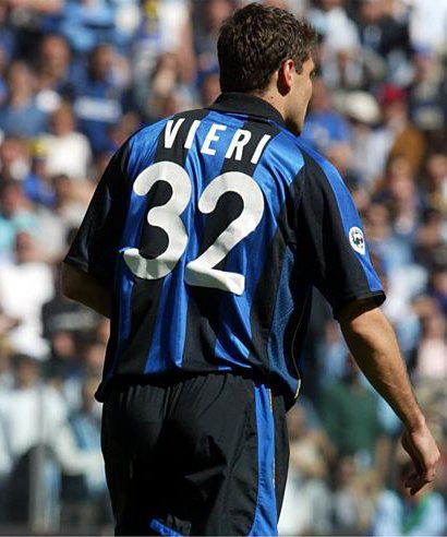 Inter Milan jersey 2001/02 #32 VIERI Calcio