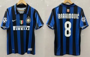 Inter Milan jersey 2007/08 #8 IBRAHIMOVIC Champions League