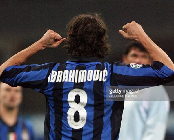 Inter Milan jersey 2007/08 #8 IBRAHIMOVIC Champions League