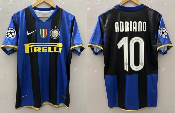 Inter Milan jersey 2008/09 #10 ADRIANO Champions League
