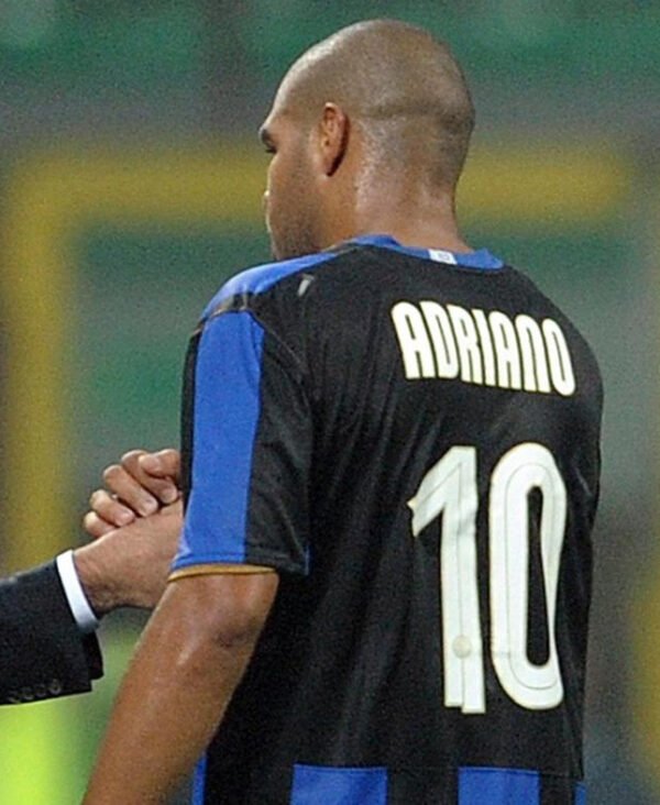 Inter Milan jersey 2008/09 #10 ADRIANO Champions League