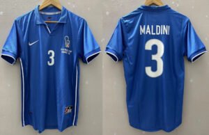 Italy jersey 1998 #3 MALDINI World Cup