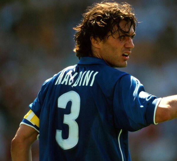 Italy jersey 1998 #3 MALDINI World Cup
