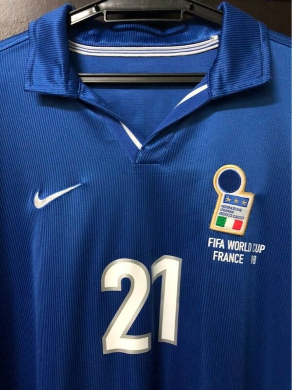 italia1998vieri2 Italy jersey 1998 #21 VIERI World Cup