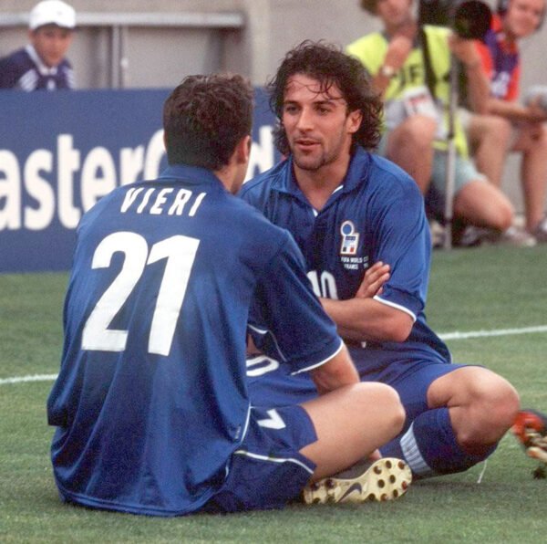 italia1998vieri5 Italy jersey 1998 #21 VIERI World Cup