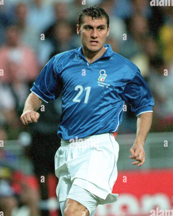 italia1998vieri6 Italy jersey 1998 #21 VIERI World Cup