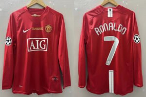 Manchester United jersey 2008 #7 RONALDO Champions League Final LS