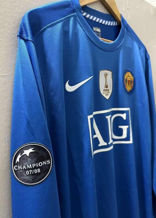 Manchester United jersey 2008/09 #7 RONALDO Champions League LS