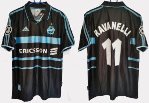 Olympique Marseille jersey 1999/00 #11 RAVANELLI Champions League