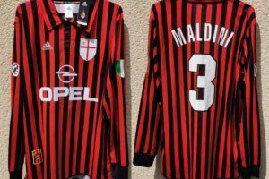AC Milan jersey 1999/00 #3 MALDINI Calcio LS