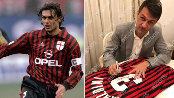 AC Milan jersey 1999/00 #3 MALDINI Calcio LS