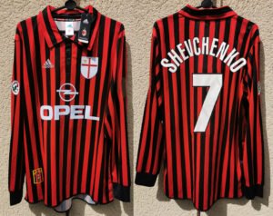 AC Milan jersey 1999/00 #7 SHEVCHENKO Calcio LS