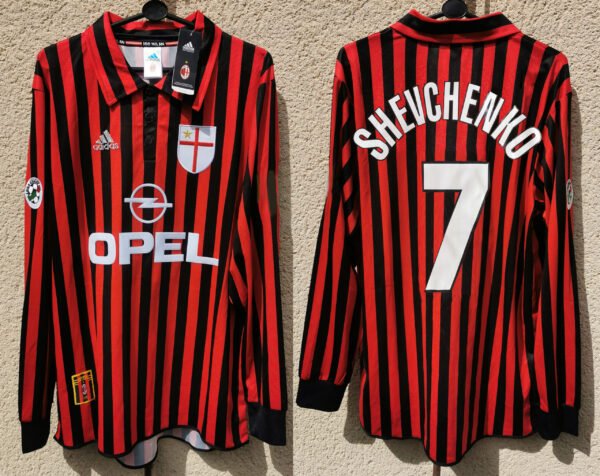 AC Milan jersey 1999/00 #7 SHEVCHENKO Calcio LS