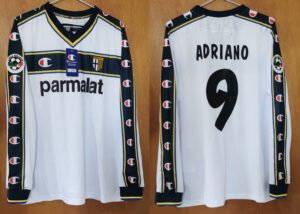 parma jersey 2002 03 adriano calcio ls