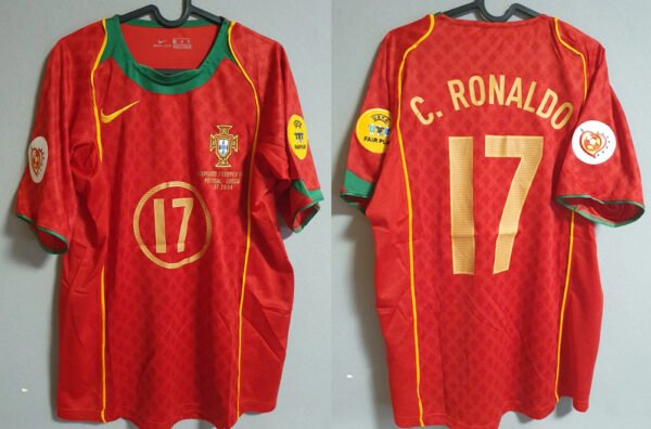 portugal jersey 2004 ronaldo euro final