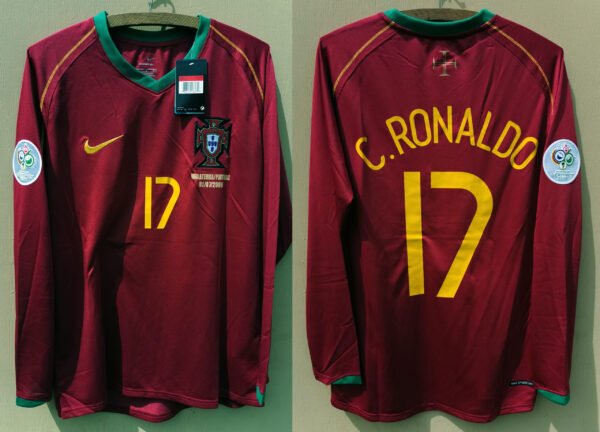 portugal jersey 2006 ronaldo world cup ls