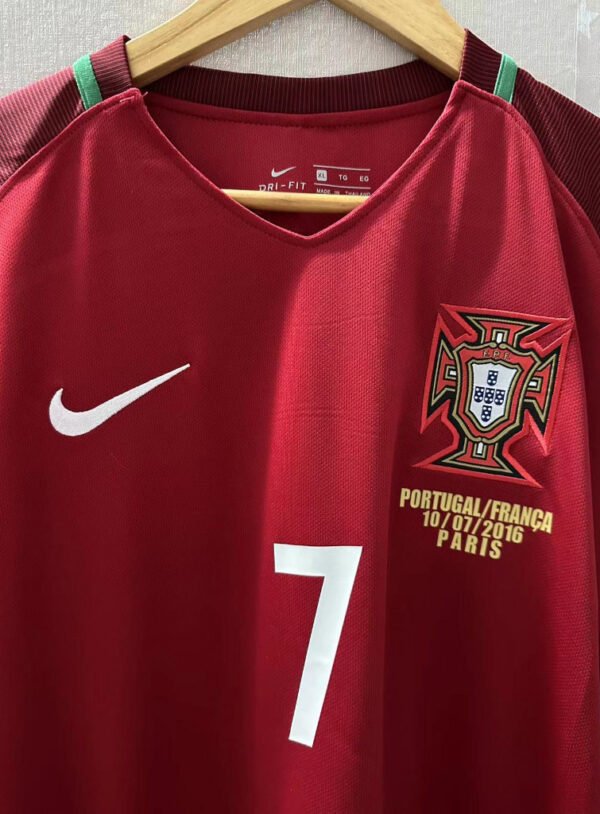 Portugal jersey 2016 #7 RONALDO Euro Final LS