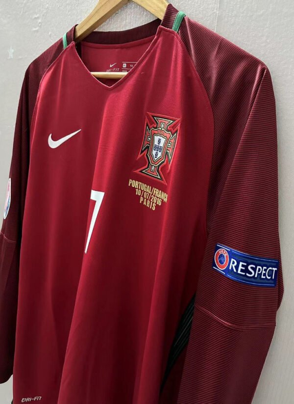 Portugal jersey 2016 #7 RONALDO Euro Final LS