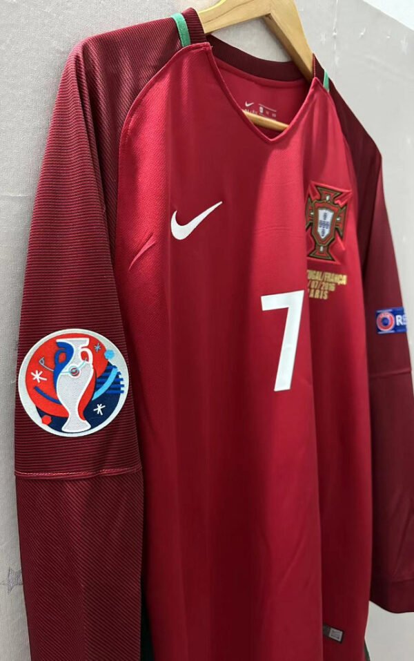 Portugal jersey 2016 #7 RONALDO Euro Final LS