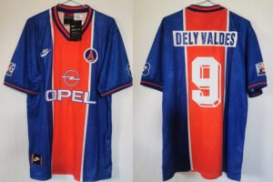 PSG Paris jersey 1995/96 #9 DELY VALDES Ligue 1