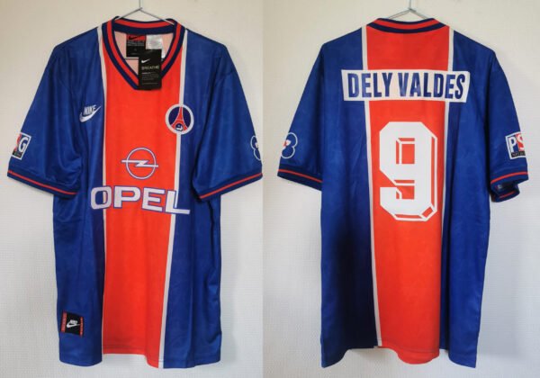 PSG Paris jersey 1995/96 #9 DELY VALDES Ligue 1