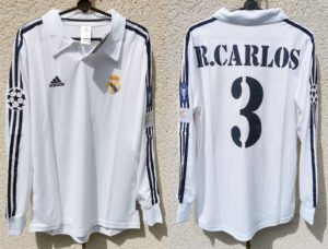Real Madrid jersey 2002/03 #3 R. CARLOS Champions League LS