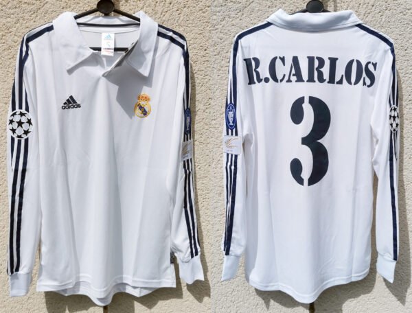 Real Madrid jersey 2002/03 #3 R. CARLOS Champions League LS