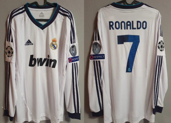 Real Madrid jersey 2012/13 #7 RONALDO Champions League LS