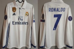 Real Madrid jersey 2016 #7 RONALDO UEFA Super Cup Final LS