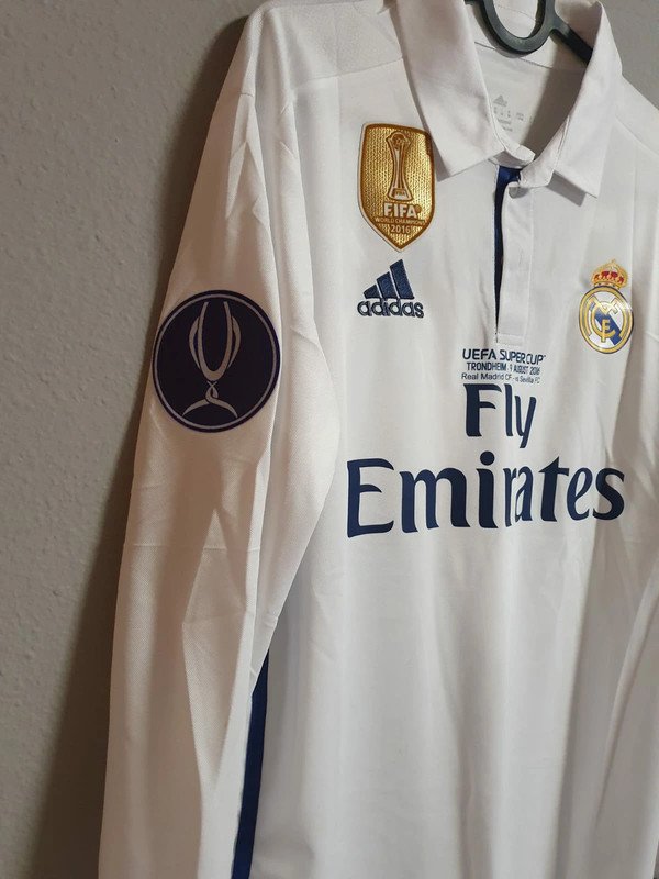Real Madrid jersey 2016 #7 RONALDO UEFA Super Cup Final LS