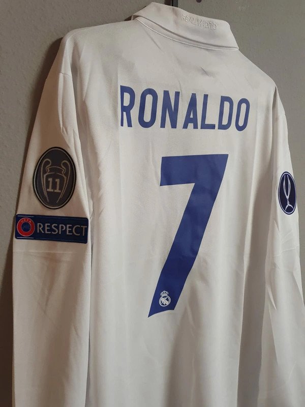 Real Madrid jersey 2016 #7 RONALDO UEFA Super Cup Final LS