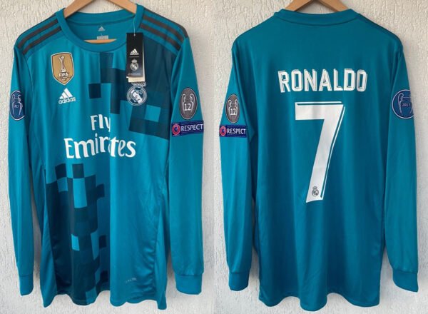 Real Madrid jersey 2017/18 #7 RONALDO Champions League LS