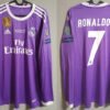 Real Madrid jersey 2017 #7 RONALDO Champions League Final LS