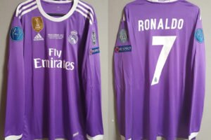 Real Madrid jersey 2017 #7 RONALDO Champions League Final LS