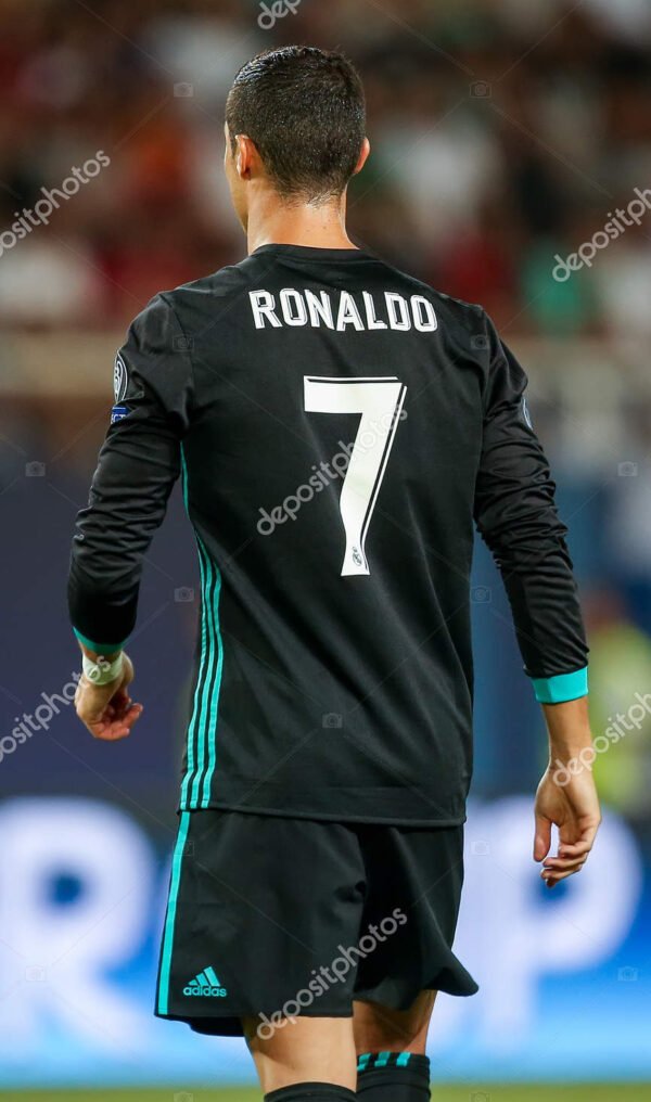 Real Madrid jersey 2017 #7 RONALDO UEFA Super Cup Final LS