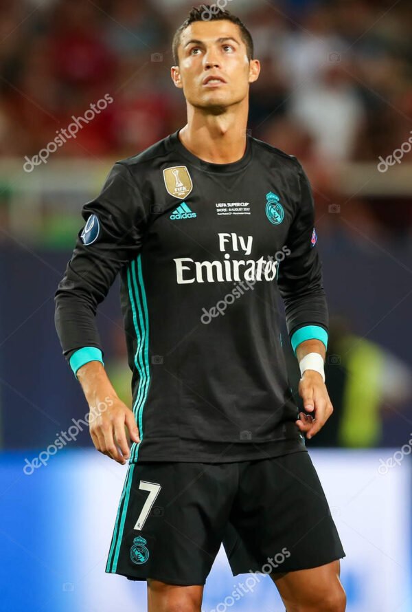 Real Madrid jersey 2017 #7 RONALDO UEFA Super Cup Final LS