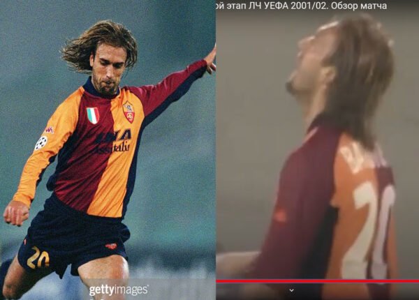AS Roma jersey 2001/02 #20 BATISTUTA Champions League LS