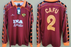 as roma jersey 1998 99 cafu ls