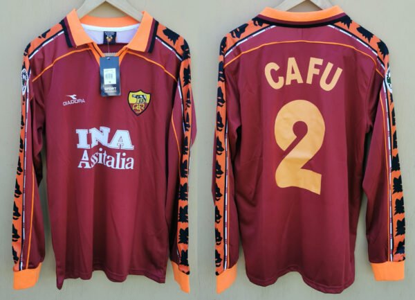as roma jersey 1998 99 cafu ls