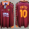 AS Roma jersey 1998/99 #10 TOTTI Calcio LS as roma jersey 1998 99 totti calcio ls