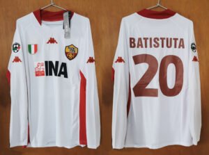 as roma jersey 2001 02 batistuta calcio ls