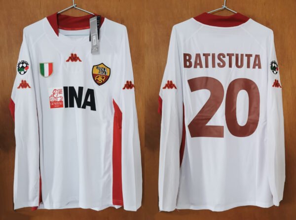 as roma jersey 2001 02 batistuta calcio ls
