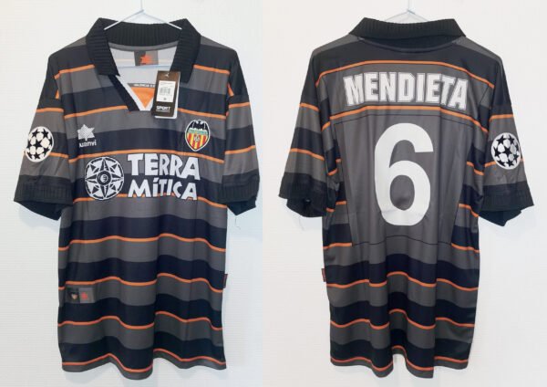 Valencia jersey 1999/00 #6 MENDIETA Champion League