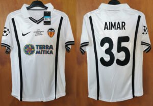 Valencia jersey 2001 #35 AIMAR Champion League Final